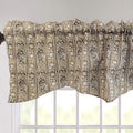 DaDa Bedding Moroccan Paisley Filigree Floral Window Curtain Valance - 18" x 52" (JHW-885)-0