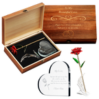 Anniversary, Birthday & Everyday 24K Gold Rose Love Box-0