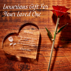 Anniversary, Birthday & Everyday 24K Gold Rose Love Box-3