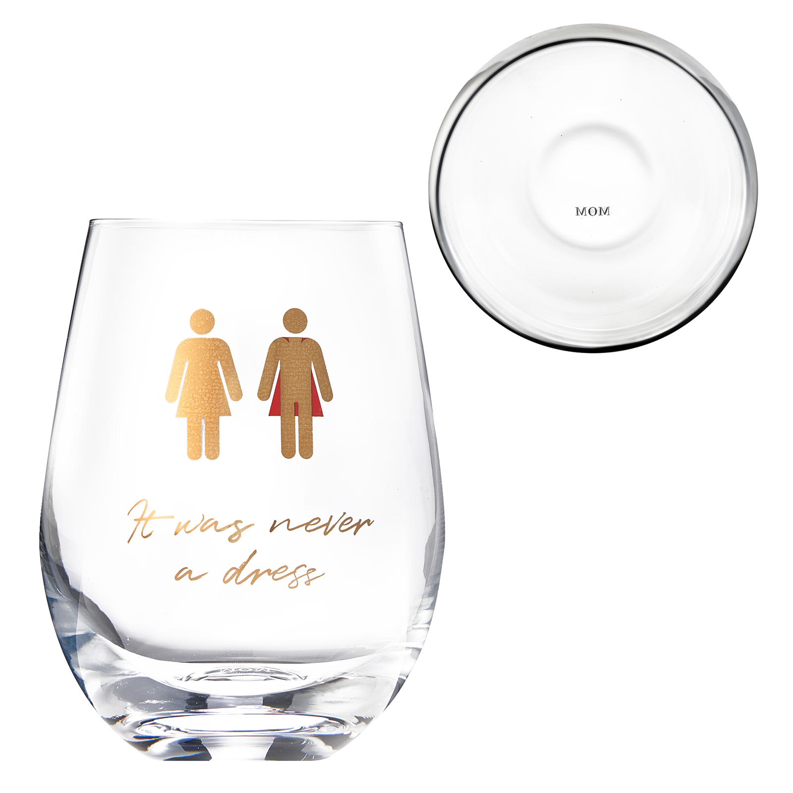 It Was Never a Dress, It Was Always a Cape Wine Glass-0