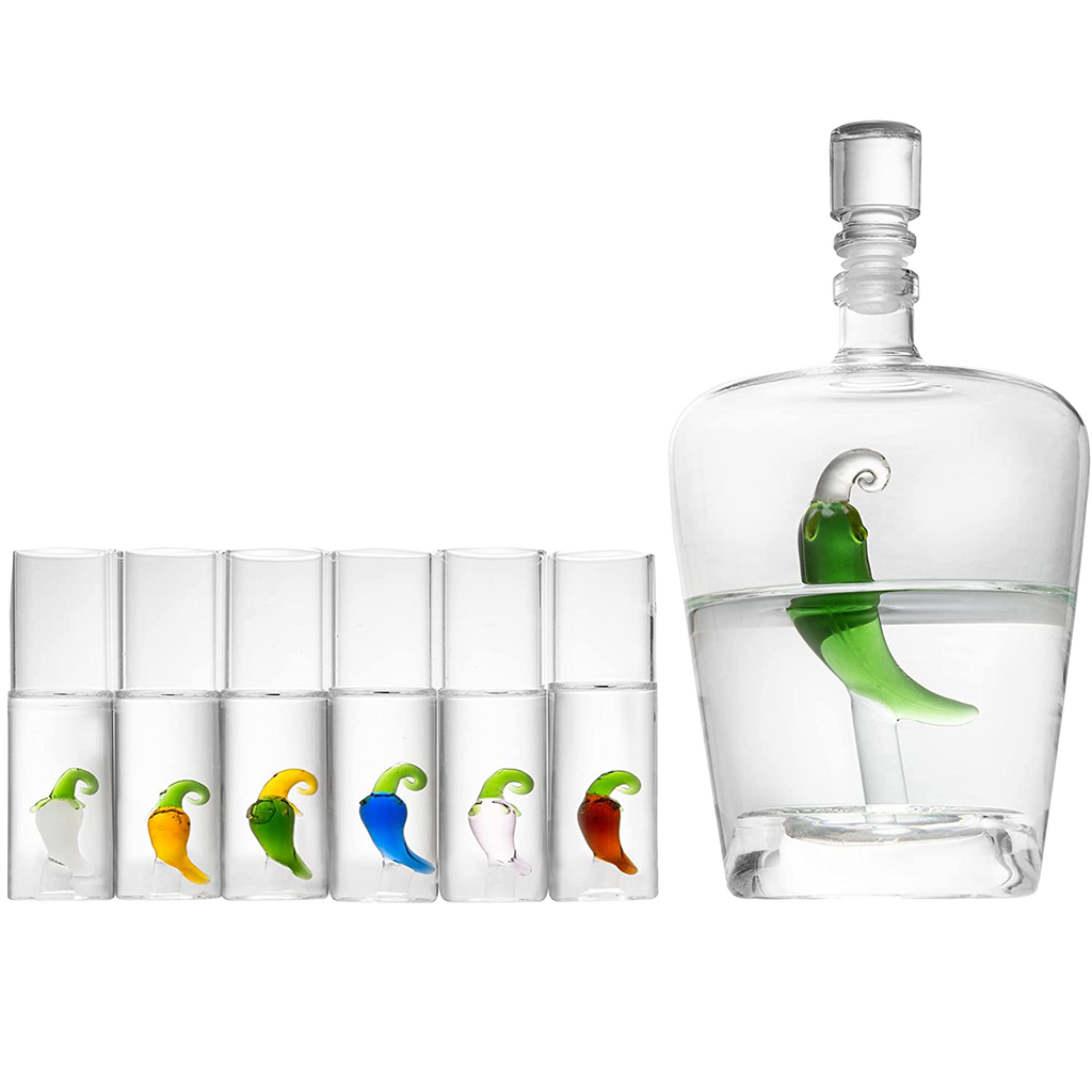 Tequila Decanter Set with Pepper Decanter (Pepper)-0