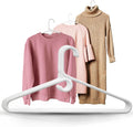 DEILSY™ White Plastic Hangers - Super Heavy Duty (10 Pack)