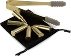 Bullet Whiskey Chillers Stones - 1.75in Whiskey Rocks, Set of 6 (Gold)-4
