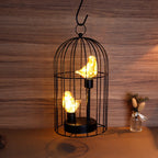 12"Tall Battery Operated Birdcage Decorative Lamp-1