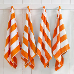 Cotton Velour Cabana Stripe Beach Towel - Novia Collection (Shipping fees may apply)